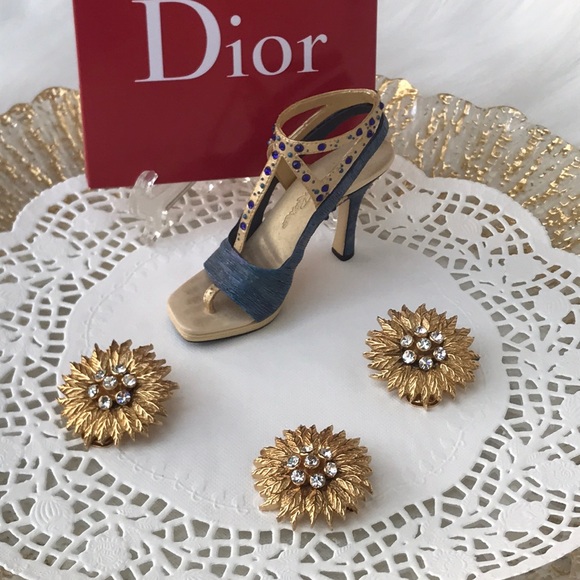 Dior Other - CRISTIAN DIOR earrings and brooch pin